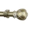 Camilla 1" Single Curtain Rod 160-240 inch - Gold view 3