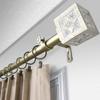Austin 1" Single Curtain Rod 160-240 inch - Gold view 1