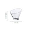 Acrylic Mixing and Serving Bowls:Cabilock Plastic Candy Bowls Small Beer Bottle Drink Cooler for Weddings, Buffet, Offices view 3