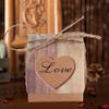 Worldoor Rustic Candy Boxes,50pcs Wedding Favor Boxes,Love Kraft Bonbonniere Paper Gift Boxes with Burlap Jute Twine for Bridal Shower Wedding Birthday Party Rustic Wedding Christmas Decorations view 4