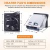 Adviace Wall Heater Blower Fan for Dyna-Glo, Mr. Heater and Kozy World Vent Free Heaters, Replacement WHF100 Dyna-Glo Heater Fan for Dyna-Glo NG, LP, Natural Gas, Liquid Propane Vent Free Wall Heater view 2