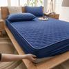 CFYCYHDZHT Bedding Deep Pocket Fitted Sheet Kids Waterproof Urinary Quilted Mattress Protector, Single Double King Size Mattress Topper in The Elderly Bedroom Navy Blue 120200cm view 1