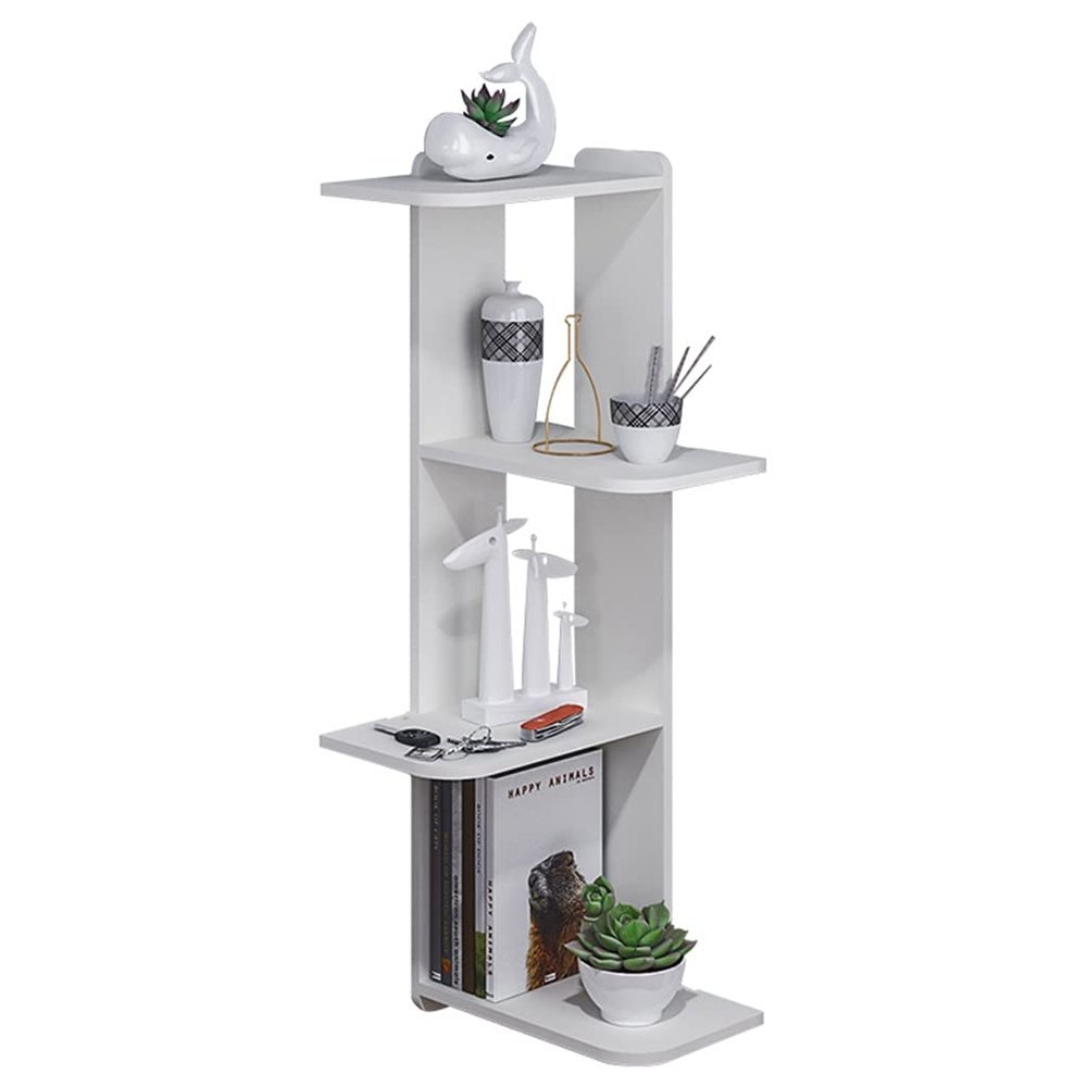 Bookcases Punch-Free Triangle Bookshelf, Bathroom Shelf, Wall-Mounted Floating Shelf, Corner, Easy Assembly