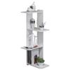 Bookcases Punch-Free Triangle Bookshelf, Bathroom Shelf, Wall-Mounted Floating Shelf, Corner, Easy Assembly view 1