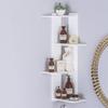 Bookcases Punch-Free Triangle Bookshelf, Bathroom Shelf, Wall-Mounted Floating Shelf, Corner, Easy Assembly view 2