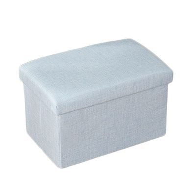 Storage Ottoman Cube Foldable Storage Boxes Footrest Step Stool, Padded Seat Storage Ottoman Cube Ottomans with Lid, Footstool Rest Padded Seat for Bedroom for Dorm Living Room