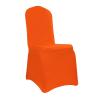 Dimatic 20 PCS Orange Spandex Chair Covers Dining Room Stretch Chair Covers Protector for Living Room Banquet Wedding Party Dining Decoration (Orange) view 1