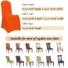Dimatic 20 PCS Orange Spandex Chair Covers Dining Room Stretch Chair Covers Protector for Living Room Banquet Wedding Party Dining Decoration (Orange) view 4