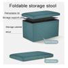 Storage Ottoman Cube Foldable Storage Boxes Footrest Step Stool, Padded Seat Storage Ottoman Cube Ottomans with Lid, Footstool Rest Padded Seat for Bedroom for Dorm Living Room view 4