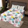3 Piece Colorful Dots Quilt Bedding Set Women Aldult Lightweight Bedding Modern Simple Style Bedspread Set Summer Microfiber Bedspread Coverlet Soft Microfiber Home Quilt Set for King Bed All Season view 1