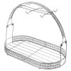 ABOOFAN Silver Wrought Iron Coffee Cup Holder Mug Basket Holder Dishes Organizer Basket Countertop Coffee Cup Rack Stand Mug Storage Drying Rack for Table Office Kitchen view 1