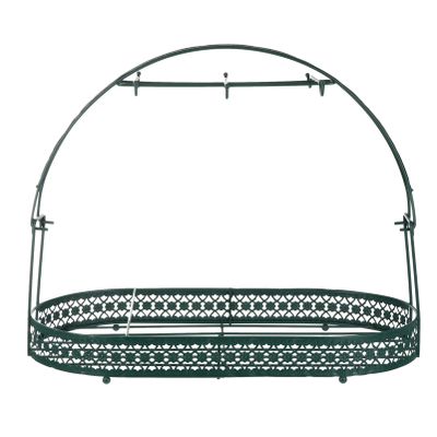 ABOOFAN Green Wrought Iron Coffee Cup Holder Mug Basket Holder Dishes Organizer Basket Countertop Coffee Cup Rack Stand Mug Storage Drying Rack for Table Office Kitchen