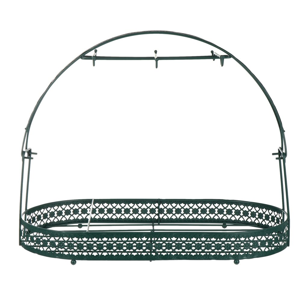 ABOOFAN Green Wrought Iron Coffee Cup Holder Mug Basket Holder Dishes Organizer Basket Countertop Coffee Cup Rack Stand Mug Storage Drying Rack for Table Office Kitchen