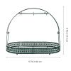 ABOOFAN Green Wrought Iron Coffee Cup Holder Mug Basket Holder Dishes Organizer Basket Countertop Coffee Cup Rack Stand Mug Storage Drying Rack for Table Office Kitchen view 2