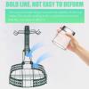 ABOOFAN Green Wrought Iron Coffee Cup Holder Mug Basket Holder Dishes Organizer Basket Countertop Coffee Cup Rack Stand Mug Storage Drying Rack for Table Office Kitchen view 3