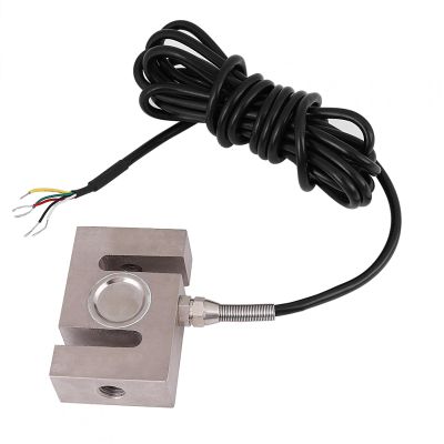 Pressure Sensor, S Type Beam Load Cell Scale Sensor Alloy Steel Weighting Sensor 500kg with 3 Meters Sensor Cable