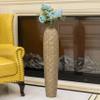 37 Inch Tall Cylinder Antique Style Designed Floor Vase - for Entryway, Dining, or Living Room Decor - Ceramic Rustic - Elegant Home Accent, Timeless Appeal, and Craftsmanship view 2
