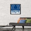 NFL Indianapolis Colts - Logo 21 Wall Poster, 22.4L" x 14.7W", Black Framed Version view 2