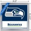 NFL Seattle Seahawks - Logo 21 Wall Poster, 22.4L" x 14.7W", Silver Framed Version view 3