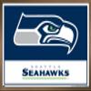 NFL Seattle Seahawks - Logo 21 Wall Poster, 34L" x 22.4W", Bronze Framed Version view 1