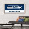 NFL Seattle Seahawks - Logo 21 Wall Poster, 34L" x 22.4W", Bronze Framed Version view 2