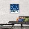 NFL Indianapolis Colts - Logo 21 Wall Poster, 22.4L" x 14.7W", Silver Framed Version view 2