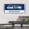 NFL Seattle Seahawks - Logo 21 Wall Poster, 34L" x 22.4W", Silver Framed Version view 2