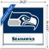 NFL Seattle Seahawks - Logo 21 Wall Poster, 22.4L" x 14.7W", White Framed Version view 3