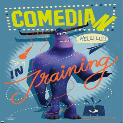 Disney Monsters at Work - Comedian Wall Poster, 34L x 22.4W, Premium Unframed Version