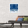 NFL Indianapolis Colts - Logo 21 Wall Poster, 22.4L" x 14.7W", White Framed Version view 2