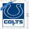 NFL Indianapolis Colts - Logo 21 Wall Poster, 22.4L" x 14.7W", White Framed Version view 3