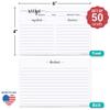321Done 4x6 Recipe & 3.5x2 Recipe Request Cards - White (50 Sheets) view 3