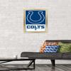 NFL Indianapolis Colts - Logo 21 Wall Poster, 22.4L" x 14.7W", Gold Framed Version view 2