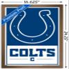 NFL Indianapolis Colts - Logo 21 Wall Poster, 22.4L" x 14.7W", Bronze Framed Version view 3