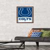 NFL Indianapolis Colts - Logo 21 Wall Poster, 22.4L" x 14.7W", Mahogany Framed Version view 2