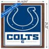 NFL Indianapolis Colts - Logo 21 Wall Poster, 22.4L" x 14.7W", Mahogany Framed Version view 3
