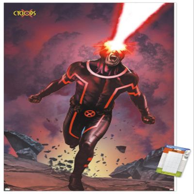 Trends International Marvel Comics Cyclops - Cover Wall Poster, 34L x 22.4W, Premium Poster & Mount Bundle