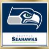 NFL Seattle Seahawks - Logo 21 Wall Poster, 22.4L" x 14.7W", Gold Framed Version view 1