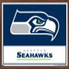 NFL Seattle Seahawks - Logo 21 Wall Poster, 34L" x 22.4W", Mahogany Framed Version view 1