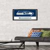 NFL Seattle Seahawks - Logo 21 Wall Poster, 22.4L" x 14.7W", Black Framed Version view 2