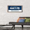 NFL Seattle Seahawks - Logo 21 Wall Poster, 22.4L" x 14.7W", Bronze Framed Version view 2