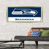 NFL Seattle Seahawks - Logo 21 Wall Poster, 34L" x 22.4W", Gold Framed Version view 2