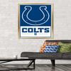 NFL Indianapolis Colts - Logo 21 Wall Poster, 34L" x 22.4W", Gold Framed Version view 2
