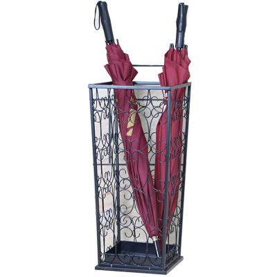 DCFV Umbrella Stand Creativity Umbrella Holder Storage for Umbrellas and Walking Canes Antique Look Metal Entry Hallway Freedom Stand Decorative Freestanding Rack 3 Colors