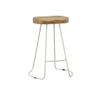 Carolina Chair & Table Ried 25 Inch Counter Stool Set of 2, Natural/White view 1