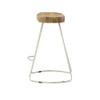 Carolina Chair & Table Ried 25 Inch Counter Stool Set of 2, Natural/White view 4