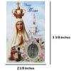 Needzo Blessing Cards for Mom, Prayer Card to Our Lady of Fatima with Medal and Religious Scripture, Inspirational Catholic Message for Tough Times, Pack of 3 view 3
