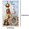 Needzo Our Lady of Fatima Daily Prayer Card for Wife from Significant Other, Marriage Blessing, Inspirational Keepsake Gift for Spiritual Women, Pack of 3 view 4
