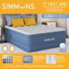 Simmons Rest Aire Mattress Air Bed with Side Built-in Pump and Soft Velveteen Topper: Queen view 4