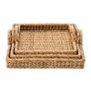 S/3 Decorative Water Hyacinth Tray view 1